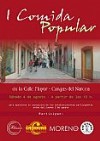 Cartel informativo I Comida Popular