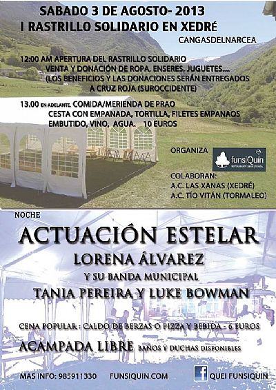 Cartel Informativo del I Rastrillo Solidario en Gedrz