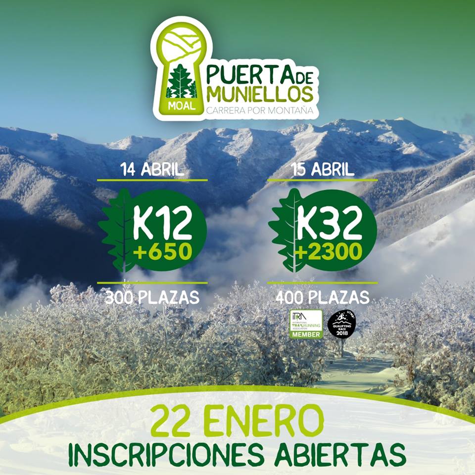 Cartel Inscripciones Puerta Muniellos 2018