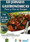 Cartel Jornadas Gastronmicas Caza y Vino de Cangas 2017