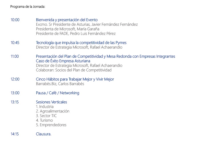 Programa de la Jornada