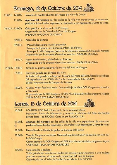 Programa Vendimia 2014-2