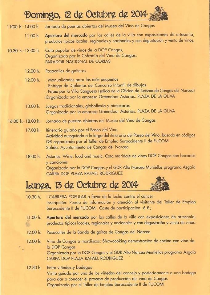 Programa Vendimia 2014-2