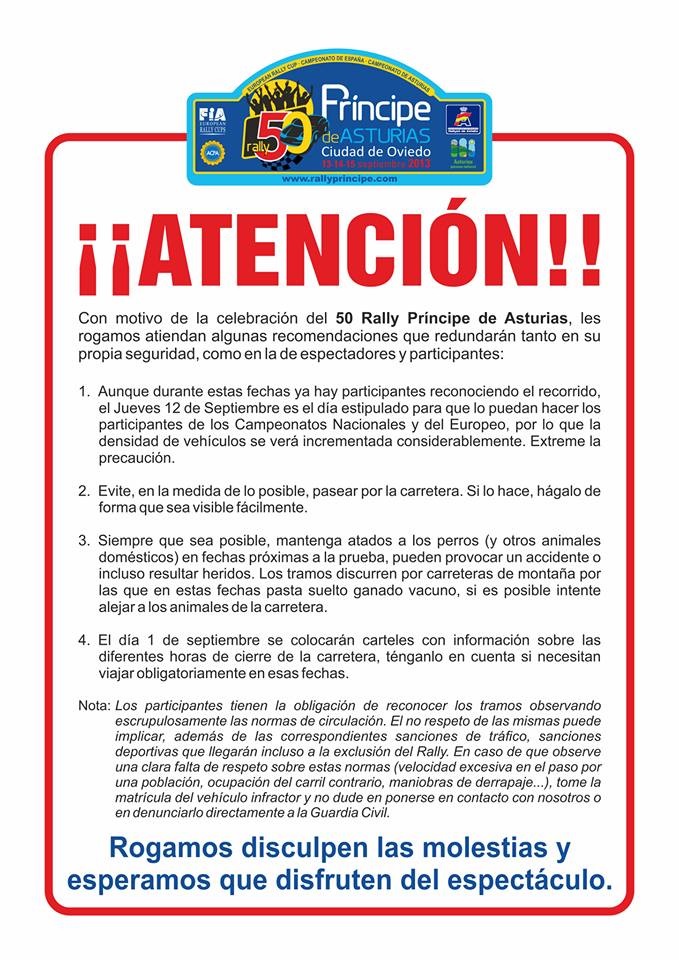 Recomendaciones vecinos pueblos donde pasa el Rally