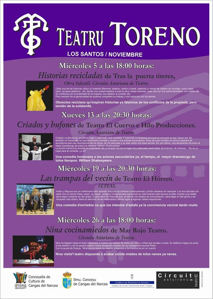 Cartel Teatro noviembre 2014
