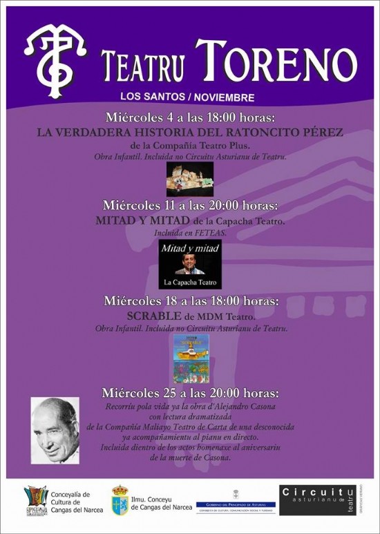Programacin Teatro Toreno noviembre