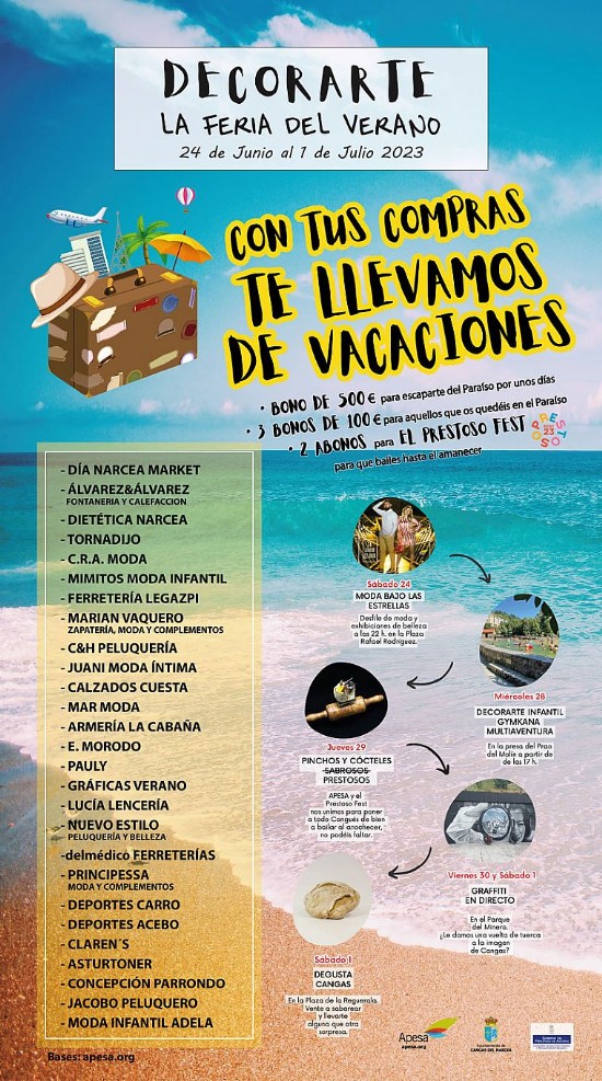 Cartel feria Decor-Arte Cangas 2023