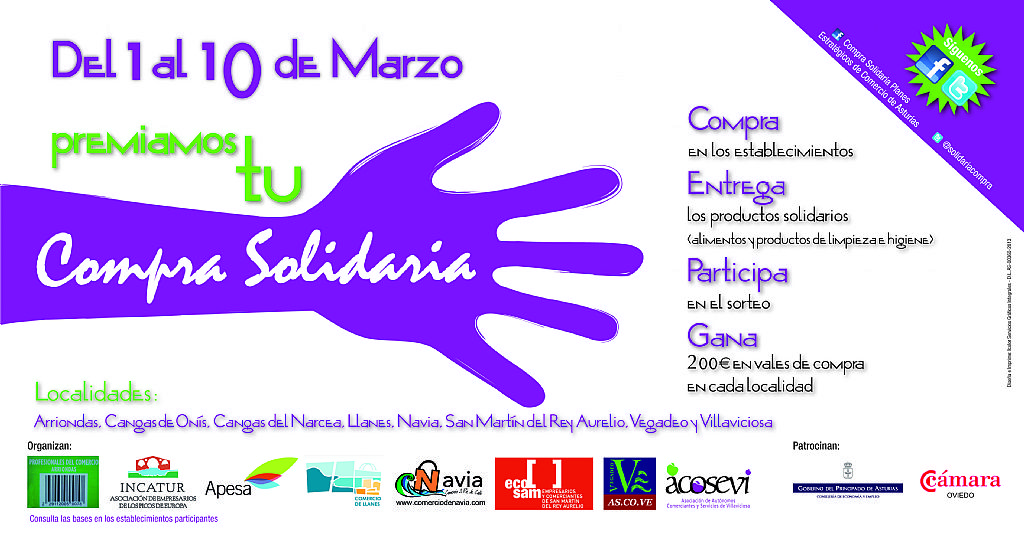 Imagen del Cartel promocional de la acción Compra Solidaria.
