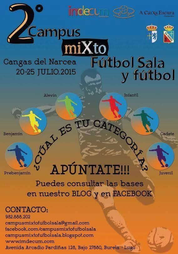 Cartel Campus Mixto Futbol Sala