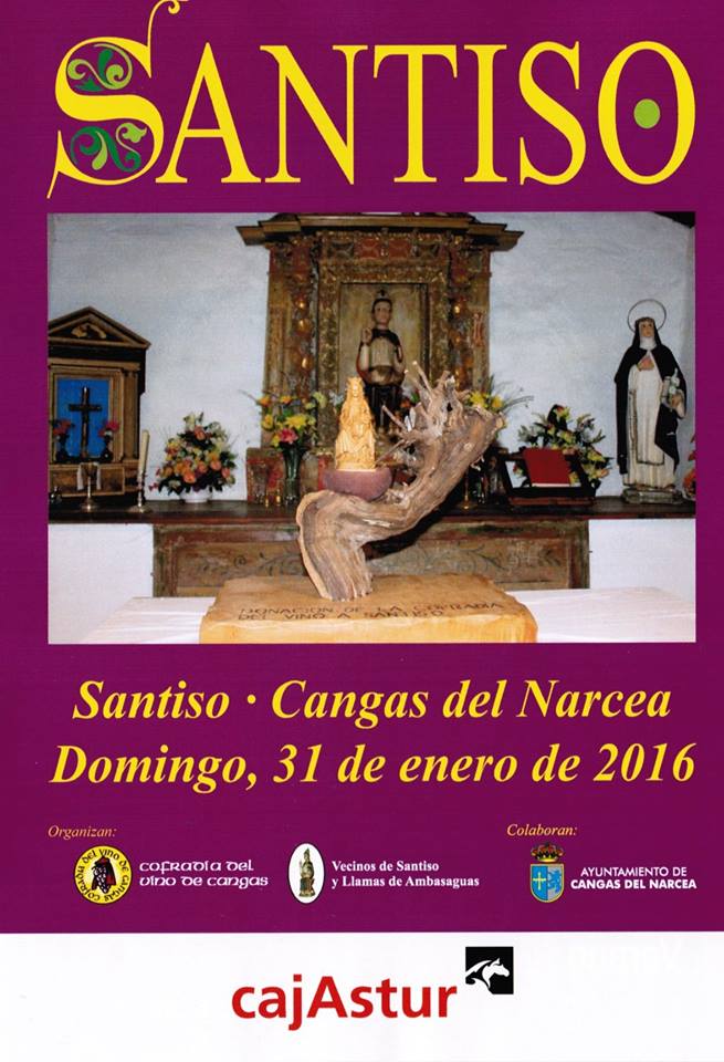 Cartel anunciador fiesta Santito 2016