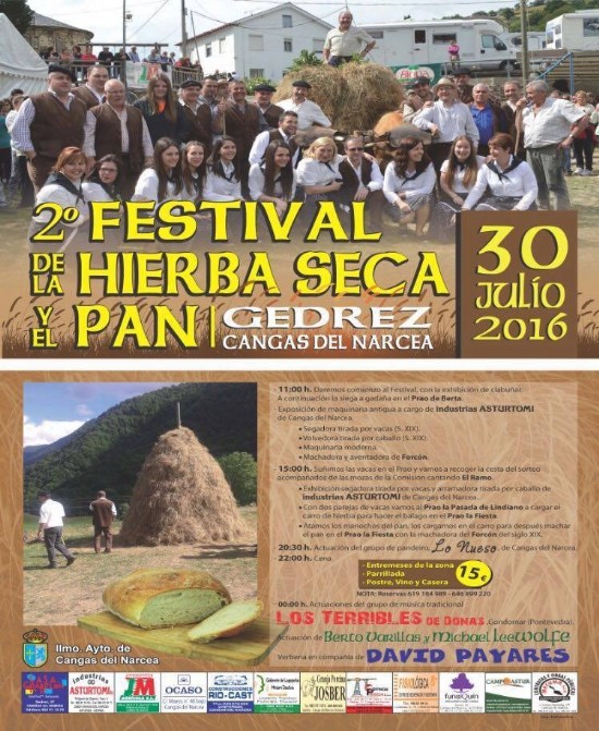 Cartel de la Fiesta de la Hierba Seca y el Pan