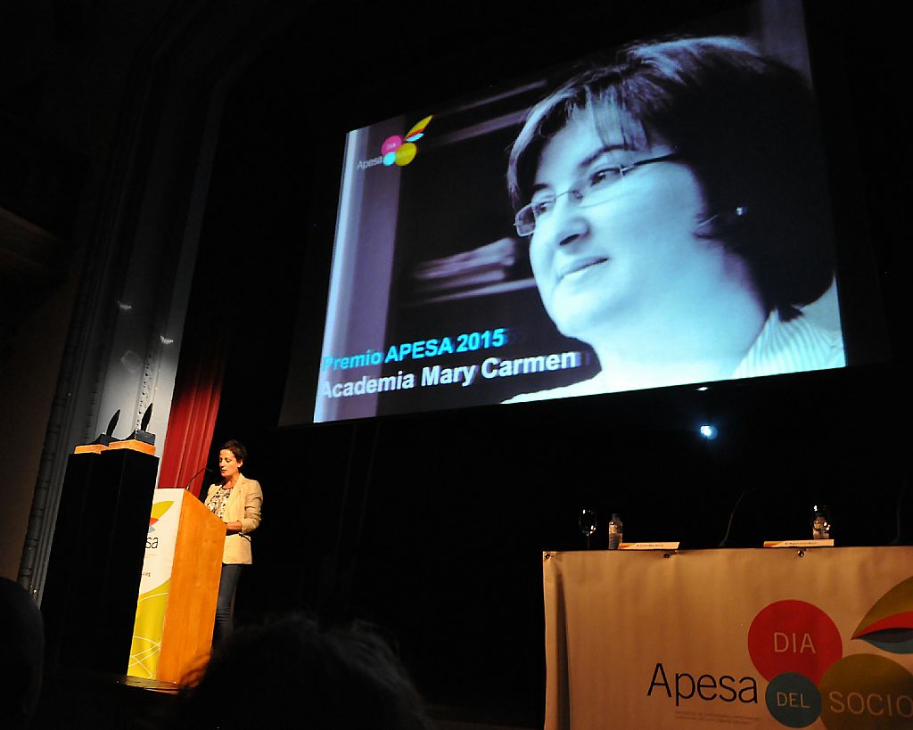 Momento de lectura y presentacin vdeo del premio APESA 2015