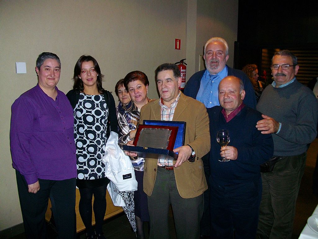 Familiares y amigos con Antn en los V Premios Autnomos Asturias 2009