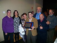 Familiares y amigos con Antn en los V Premios Autnomos Asturias 2009