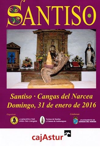 Cartel anunciador fiesta Santito 2016