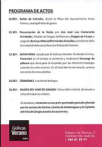 Programa Fiesta Santiso 2015