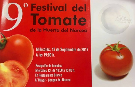 Cartel 9 Festival del Tomate de la huerta del Narcea.