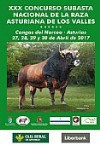 Cartel XXX Concurso Nacional de la Raza Asturiana de los Valles